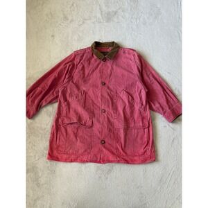 Eddie Bauer Barn Chore‎ Jacket Corduroy Collar Button Front Mens XL
